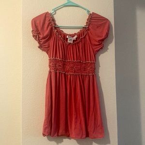 Frilly Coral Top